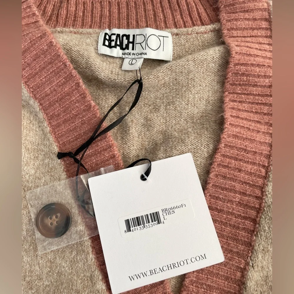 Beach Riot Judith sweater in chestnut taupe - Picture 6 of 7